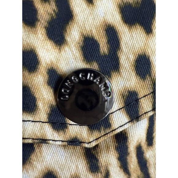 Longchamp Animal Print Zip Shirt Jacket Cotton NWOT Authentic M/L - Picture 7 of 8